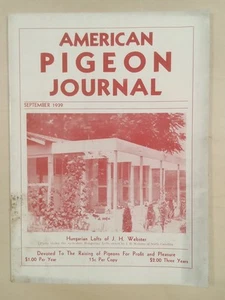 American Pigeon Journal September 1939 - Picture 1 of 2