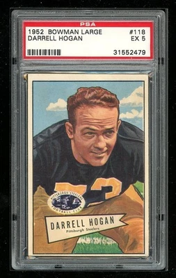 1952 Bowman Large #118 Darrell Hogan PSA 5 - Image 1 of 2