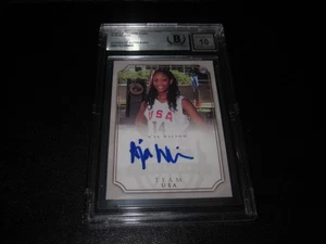 A'JA WILSON SIGNED CUSTOM TEAM USA CARD BECKETT SLAB AUTO GRADE 10-PRE WNBA - Picture 1 of 5