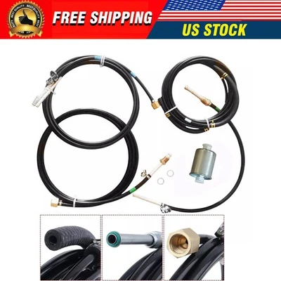Fits 1988-1997 Chevrolet GMC C/K Trucks GAS Tank to Engine Nylon .Fuel Lines Kit Foto 1 de 4