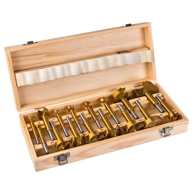 Forstnerbohrer Topfbohrer Astlochbohrer Holzbohrer Bohrer Set 16tlg. - verzahnt - Bild 1 von 4