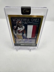 2024 Panini One Wonderful Ones Fred Warner Auto Patch /10 Gold Prizm Auto 49ers - Picture 1 of 2