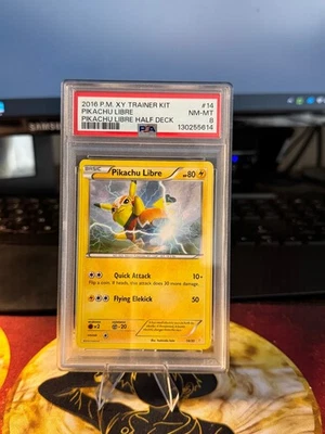 Pikachu Libre (14 - Non-Holo) 14/30 XY Trainer Kit - PSA 8 - Image 1 of 2