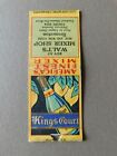 Matchbook cover - Kings Court: by at Walt's Mixer Shop Beer Wine - Bremerton