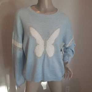 NWT Arizona Butterfly Girls Long Sleeve Pullover Sweater Size 2XL 20 1/2 $42 - Picture 1 of 9