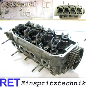 Zylinderkopf 86SM6090 Ford Escort RS Turbo 1,6 BE mit Nockenwelle und Ventilen - Picture 1 of 3