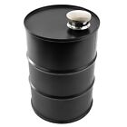 Personalised 25oz  Oil Drum Hip Flask Garage Can Dad Gift Men Cave Engraved FREE