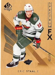 Auténtico Spectrum FX dorado #S24 SP 2017-18 Eric Staal/50 - Imagen 1 de 2