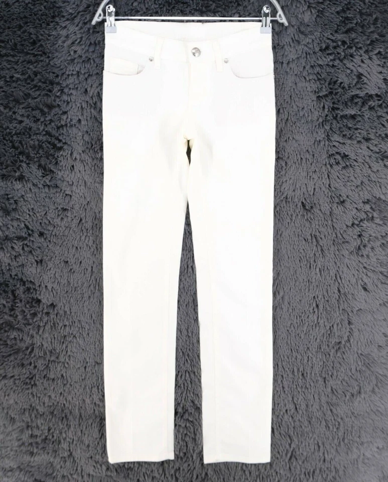 RRP €237 Seven7 White Medium Rise Regular Straight Fit Jeans Size W25 - Image 1 of 4