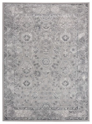 United Weavers Grey Contemporary Leaves Petals Area Rug Bordered 2601 10272 - Image 1 of 4