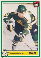 1990-91 7th Inning Sketch WHL #265 DAVID NEILSON - Prince Albert Raiders