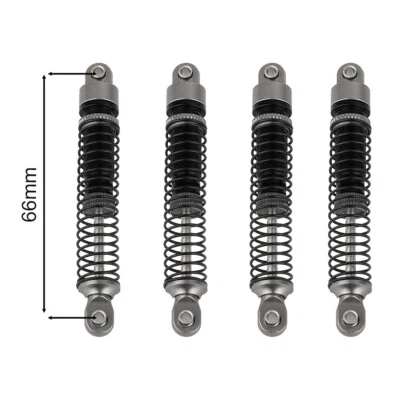 4pcs 53/59/66mm Aluminum Shocks Absorbers Damper for 1/18 RC Crawler TRX4M Car - Image 1 of 4