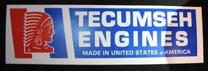 Rare NOS 1980's Tecumseh Engines made in United States of America Bumper Sticker - Picture 1 of 4
