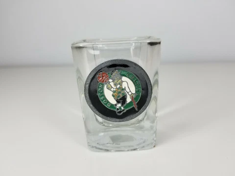 Vintage Boston Celtics Shot Glass Square Shape Cover
