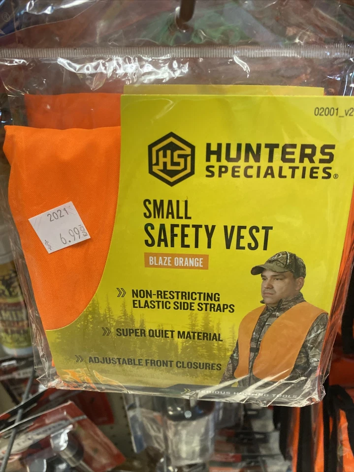 NEW! Hunters Specialties Hunters Safety Vest, Blaze Orange, Youth/ Small 02001 - Image 1 of 1