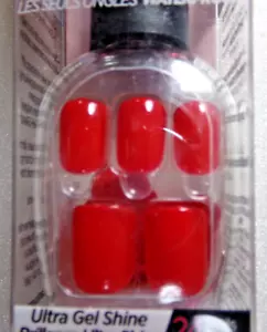 KISS IMPRESS NAILS PRESS ON SHORT Shiny Chiama il mio agente Rosso - Foto 1 di 4