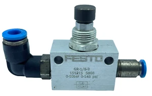 Festo GR-1/8-B 151215 S808 0-10Bar 0-145 psi GRO Series Flow Valve - Picture 1 of 11