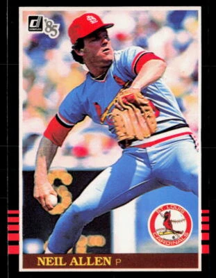 Neil Allen 1985 Donruss #205 CORNERS - Image 1 of 2