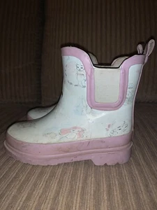 Disney Baby Princess Little Mermaid Light Blue Rain Boots Toddler Girls Size 9 - Picture 1 of 10