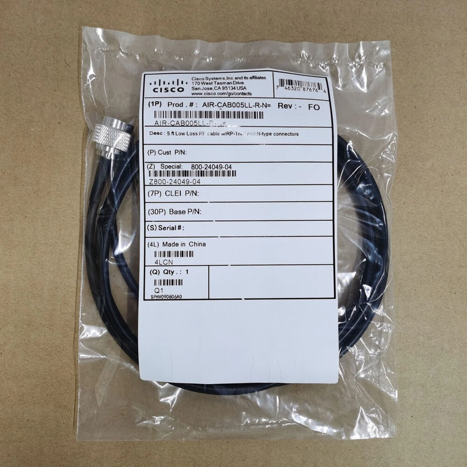 1pcs New For CISCO AIR-CAB005LL-R-N extension cable feeder#QW - Image 1 of 1