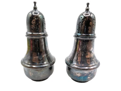 Coctelera de sal enchapada en plata International Silver Company medieval AN35 Foto 1 de 4