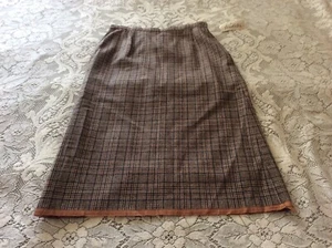 Pendleton Womens 100% Virgin Wool Midi Pencil Skirt Size 10 Plaid Straight Lined - Picture 1 of 8