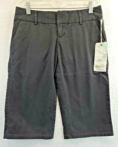 Split Black Skipper Casual Lightweight Bermuda Shorts Juniors 1 28 Waist - Picture 1 of 12