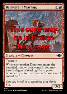 MTG BELLIGERENT YEARLING FOIL EXC - CUCCIOLO BELLICOSO 133 - LCI - MAGIC - Picture 1 of 1
