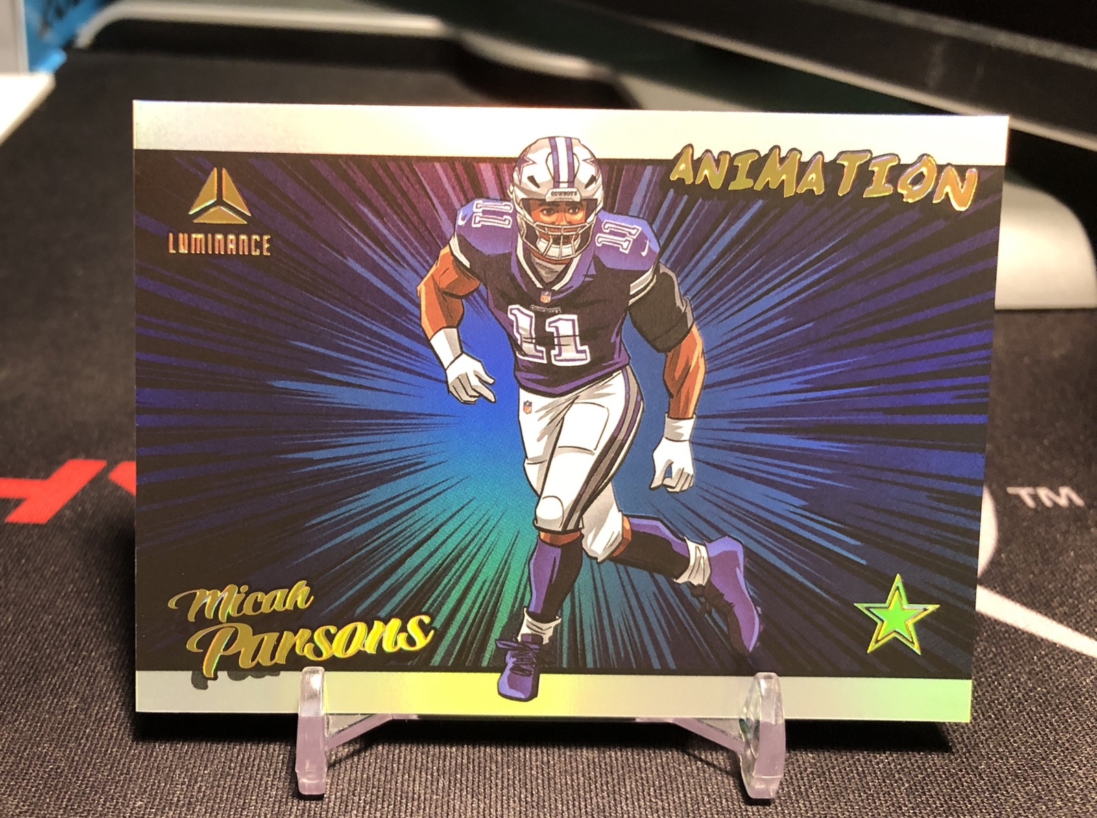 Micah Parsons 2023 Panini Luminance Animation SSP Case Hit Cowboys #ANI-19