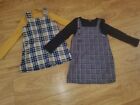 2 X Girls Long Sleeved Tops And Dress Sets Bundle Age 5-6 Years