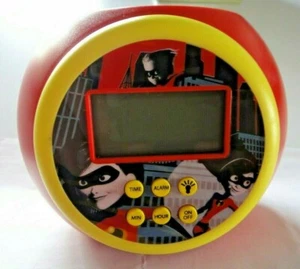 Incredibles 2 Projection Color Changing Alarm Clock Light Projects Stars - Picture 1 of 6