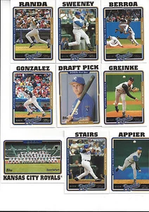 Juego de equipo Topps Kansas City Royals 2005 1 y 2 Billy Butler radiocontrol Zack Greinke 28 - Imagen 1 de 1