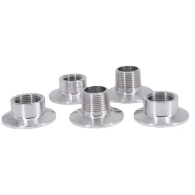 1/4" 1/2" -1" NPT 0.5" 1.5" 2" Tri Clamp Sanitary Fitting Connector Stainless - Image 1 of 4