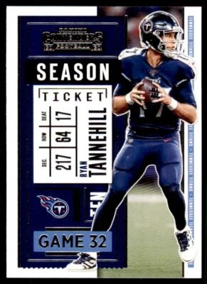 2020 PANINI CONTENDERS RYAN TANNEHILL TENNESSEE TITANS #9 - Image 1 of 2