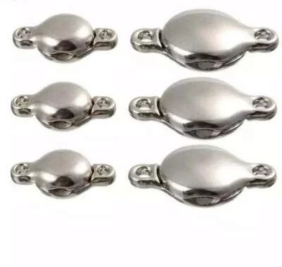 Strong Magnetic Clasps - 10 Pack Jewellery Findings - Silver or Bronze - Image 1 of 4
