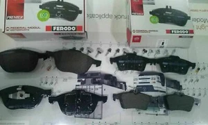 KIT PASTIGLIE FRENO ANTERIORI + POSTERIORI FERODO FORD FOCUS II C MAX 1600 TDCI - Imagen 1 de 7
