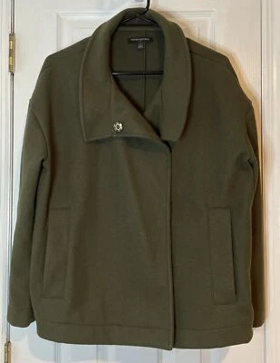Chaqueta Moto Banana Republic Factory Melton Camuflada Verde Talla Pequeña Foto 1 de 4