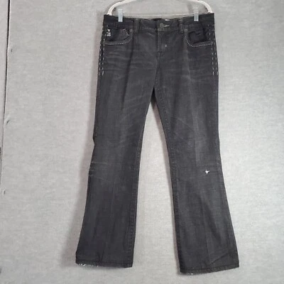 Pantalones de mezclilla para mujer MEK DNM 32x32 gris Dalian bootcut hebilla tiro bajo adulto informales LEER Foto 1 de 4