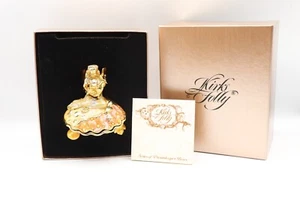 Vintage Kirk's Folly Angel of the Sea Trinket Box Dream Believe Cherub Shells - Picture 1 of 9