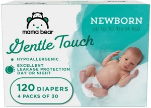 Gentle Touch Hypoallergenic Disposable Baby Diapers, Size N 1 2 3 4 5 6 7 ✅✅✅ - Picture 1 of 17