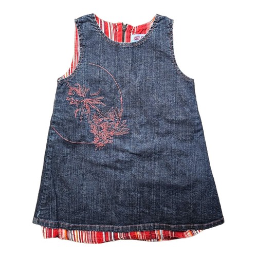 Elegante abito jeans designer bambino originale di Kenzo taglia 12M 74 80