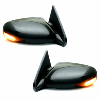 New LED Euro Manual Mirrors For 88-99 Chevrolet Pickup Tahoe GM1320123 GM1321123 - Image 1 of 2