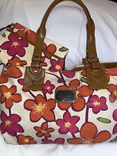 Liz Claiborne Handbag Purse And Wallet Makeup Bag Autumn Fall  Florals Gypsyboho