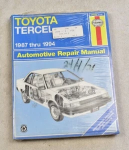 1987 - 1994 TOYOTA TERCEL HAYNES WORKSHOP REPAIR MANUAL - Picture 1 of 1