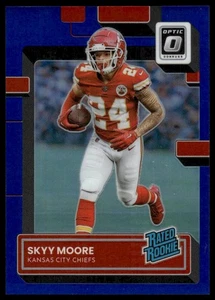 2022 Donruss Optic #224 Skyy Moore SN,RC Blue #/179 Kansas City Chiefs NM+ - Bild 1 von 2