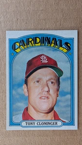 1972 Topps TONY CLONINGER Card #779 ST. LOUIS CARDINALS - Picture 1 of 2