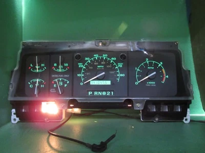 96-97 FORD F250 F350 DIESEL INSTRUMENT GAUGE CLUSTER SPEEDOMETER 341K TESTED 169 - Image 1 of 4