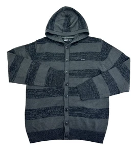 BILLABONG Kapuzenpullover Knopfleiste Langarm Herren Gr. S schwarz/grau Hoodie - Bild 1 von 13