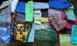 Material/Fabric 7.50 lbs Cotton Remnant & Scrap pieces Great for quilting etc - Imagen 1 de 7
