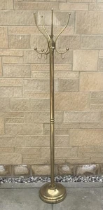 VINTAGE BRASS ? GOLD FINISH HAT & COAT STAND ~ PICK UP ONLY - Picture 1 of 5